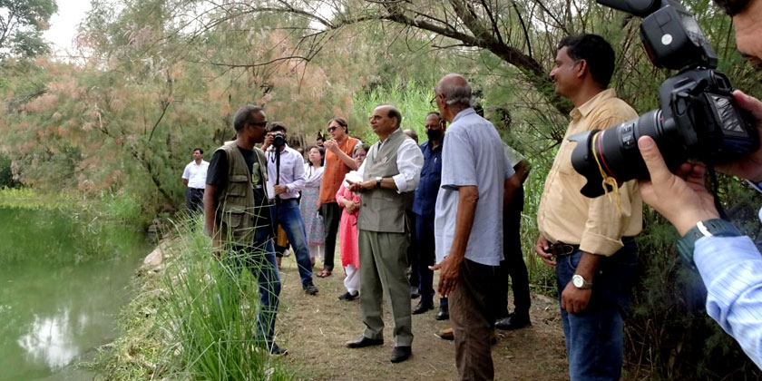 Visit of Shri Anil Baijal at Neela Hauz Biodiversity Park on 24th August 2019